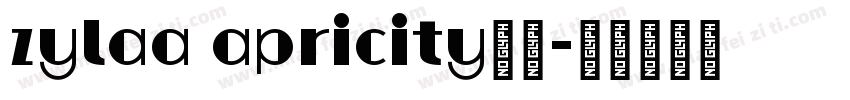 zylaa apricity字体字体转换